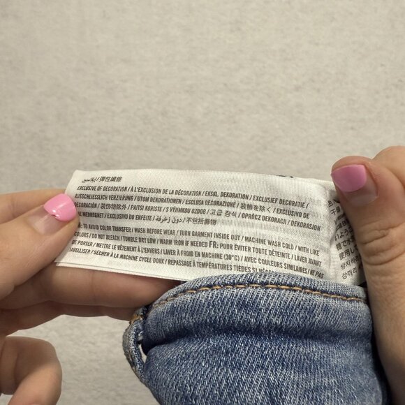 Abercrombie & Fitch Jeans Womens 30 Blue Ultra High Rise Flare Denim Stretch - Picture 12 of 13